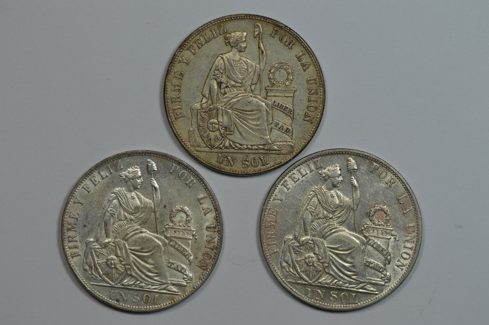 A Handsome Higher Grade Peru Silver Sol Threesome (1 of 2)