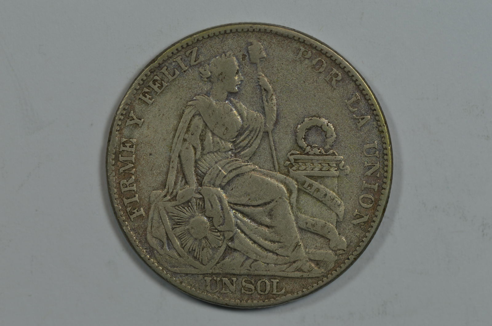 Peru 1923 Silver Sol (KM-217.1, .4019 oz ASW). (1 of 2)