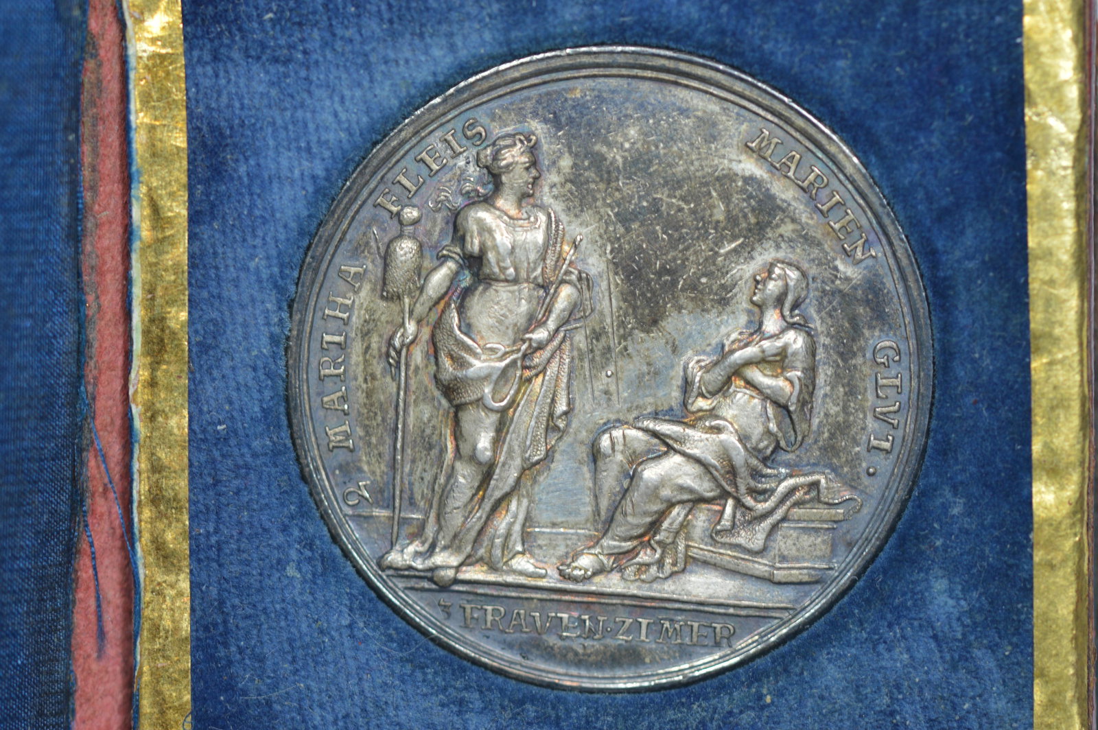 A Splendid Circa Late 17th-Early 18th Century German Women's Moralizing Medal by P.H. Muller (1 of 2)