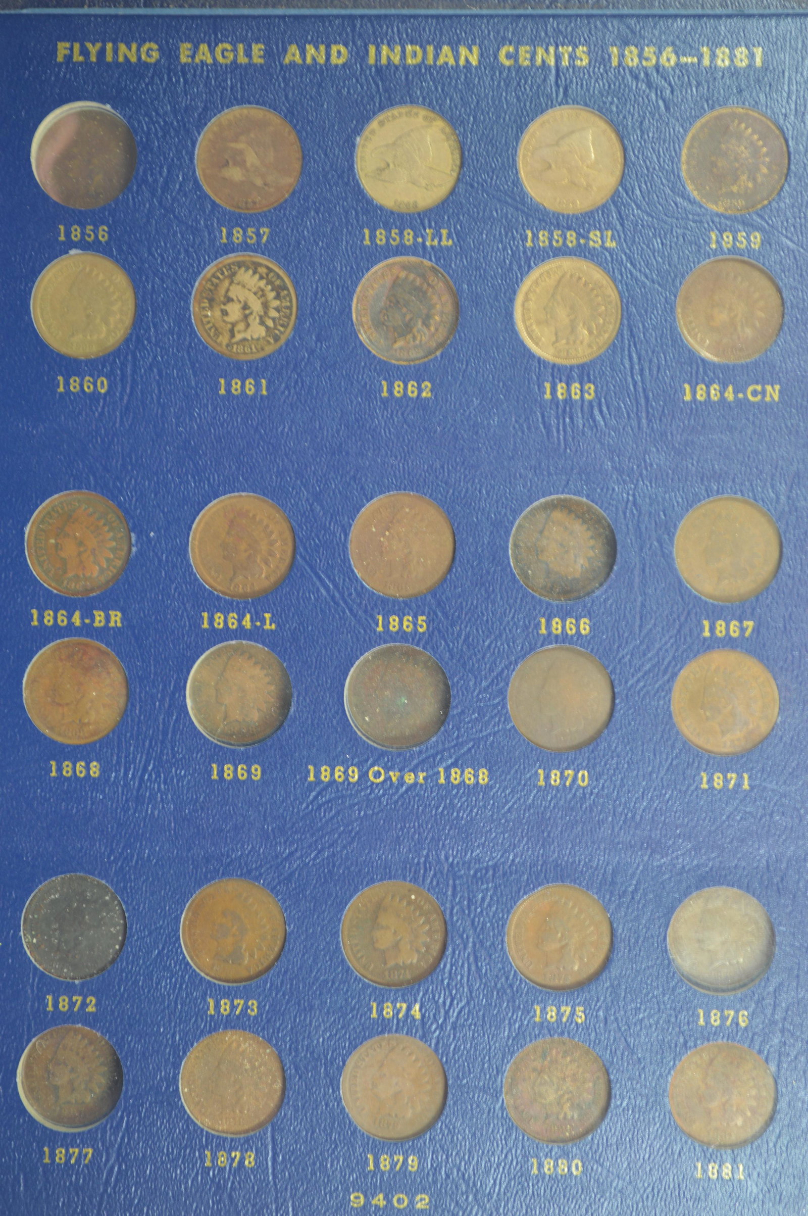 A Utilitarian Set of Flying Eagle and Indian Cents and two additional bronze sets (1 of 2)