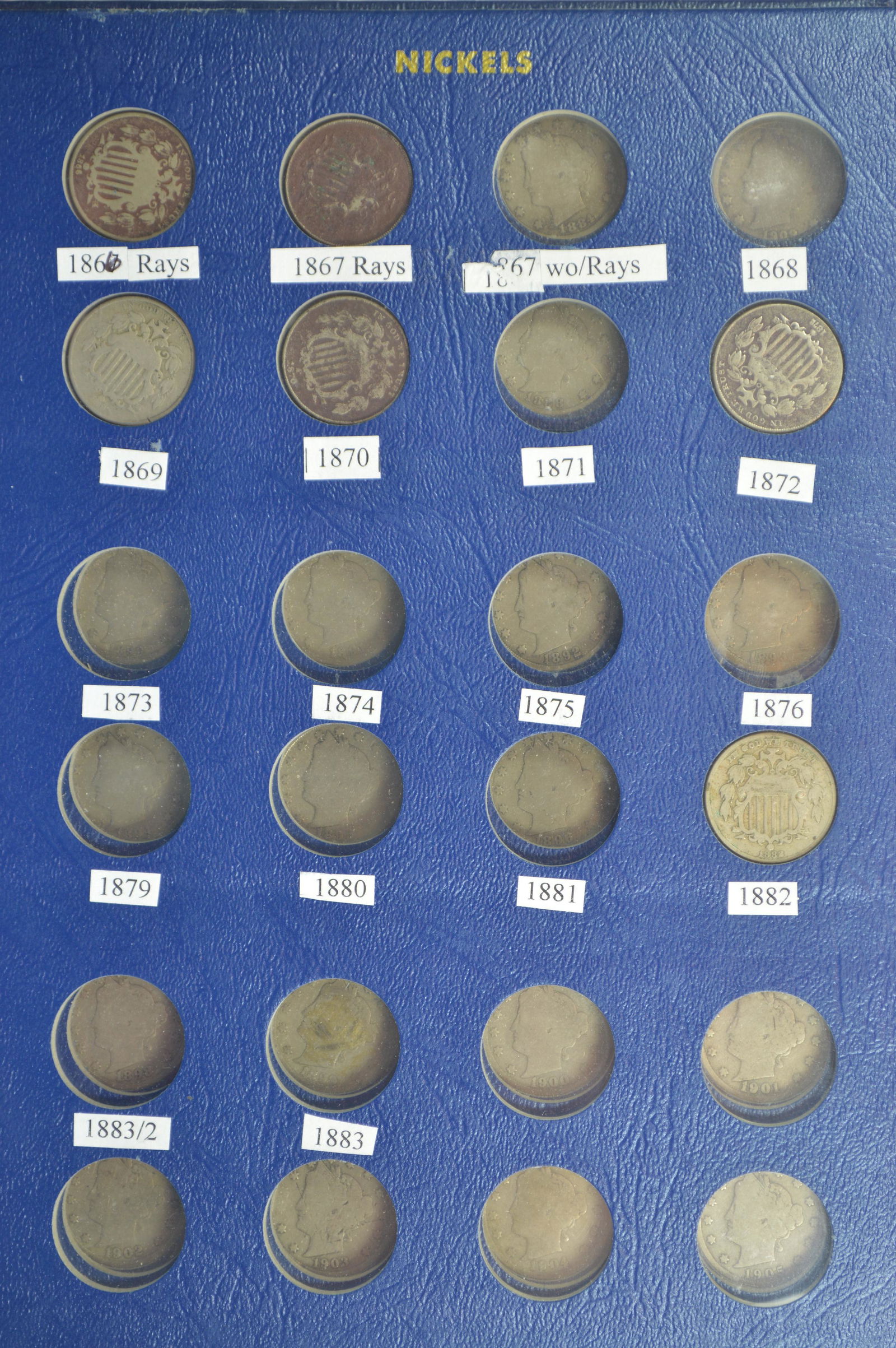 A Partial Set of Shield and Liberty Nickels (1 of 2)