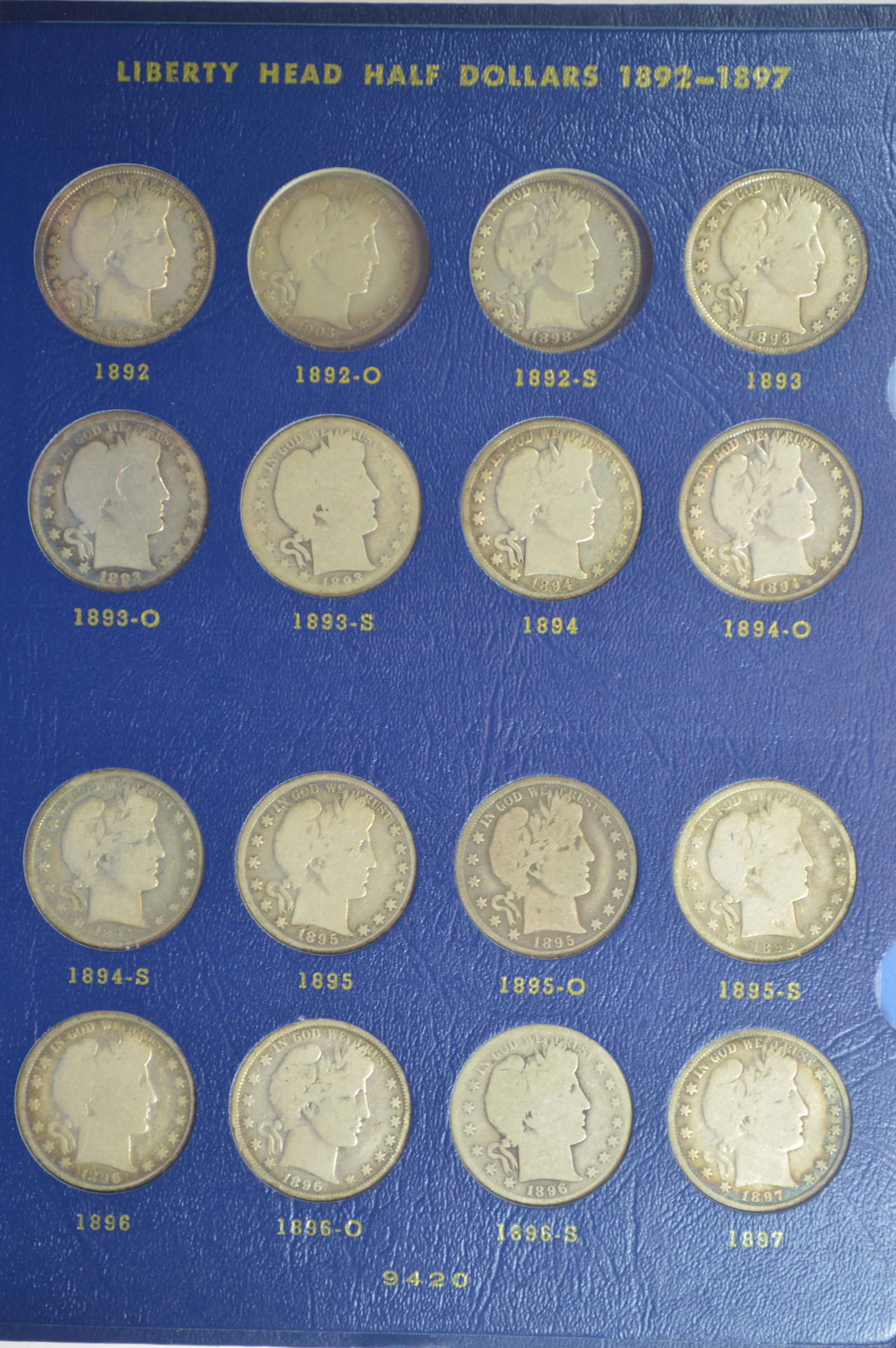 An Intriguing Nearly Complete Barber Half Dollar Set (1 of 2)