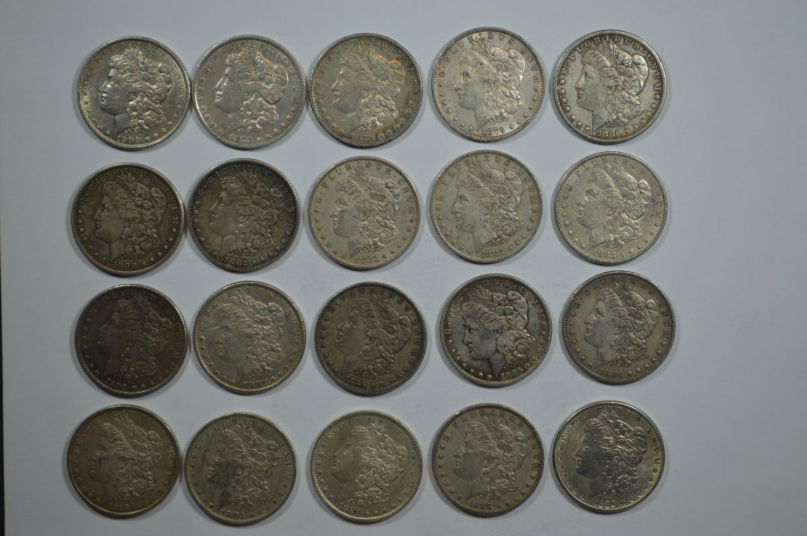 An Above Average Roll of Pre-1921 Morgan Dollars (1 of 2)