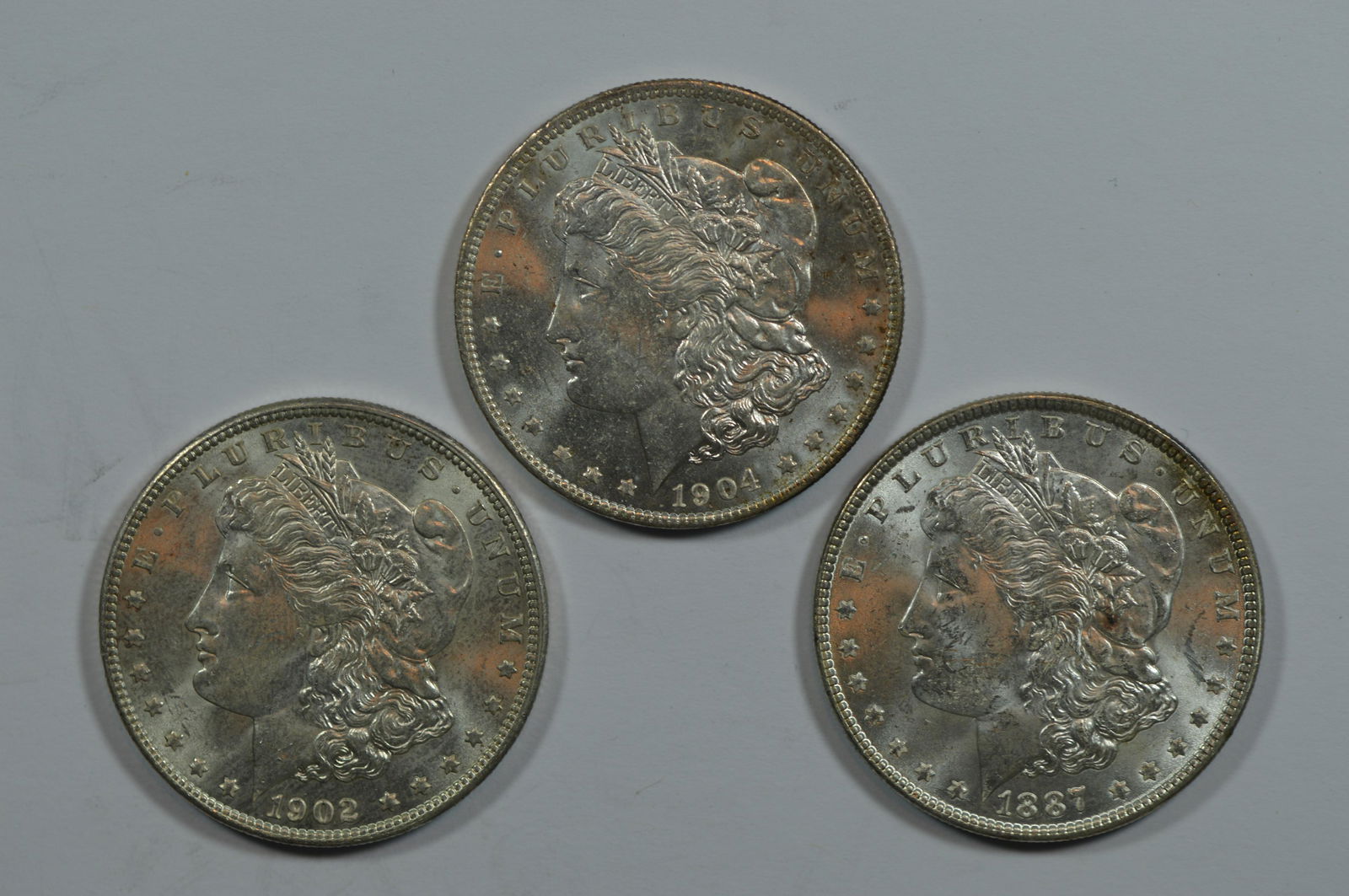 A Nearly Choice Morgan Dollar Threesome (1 of 2)