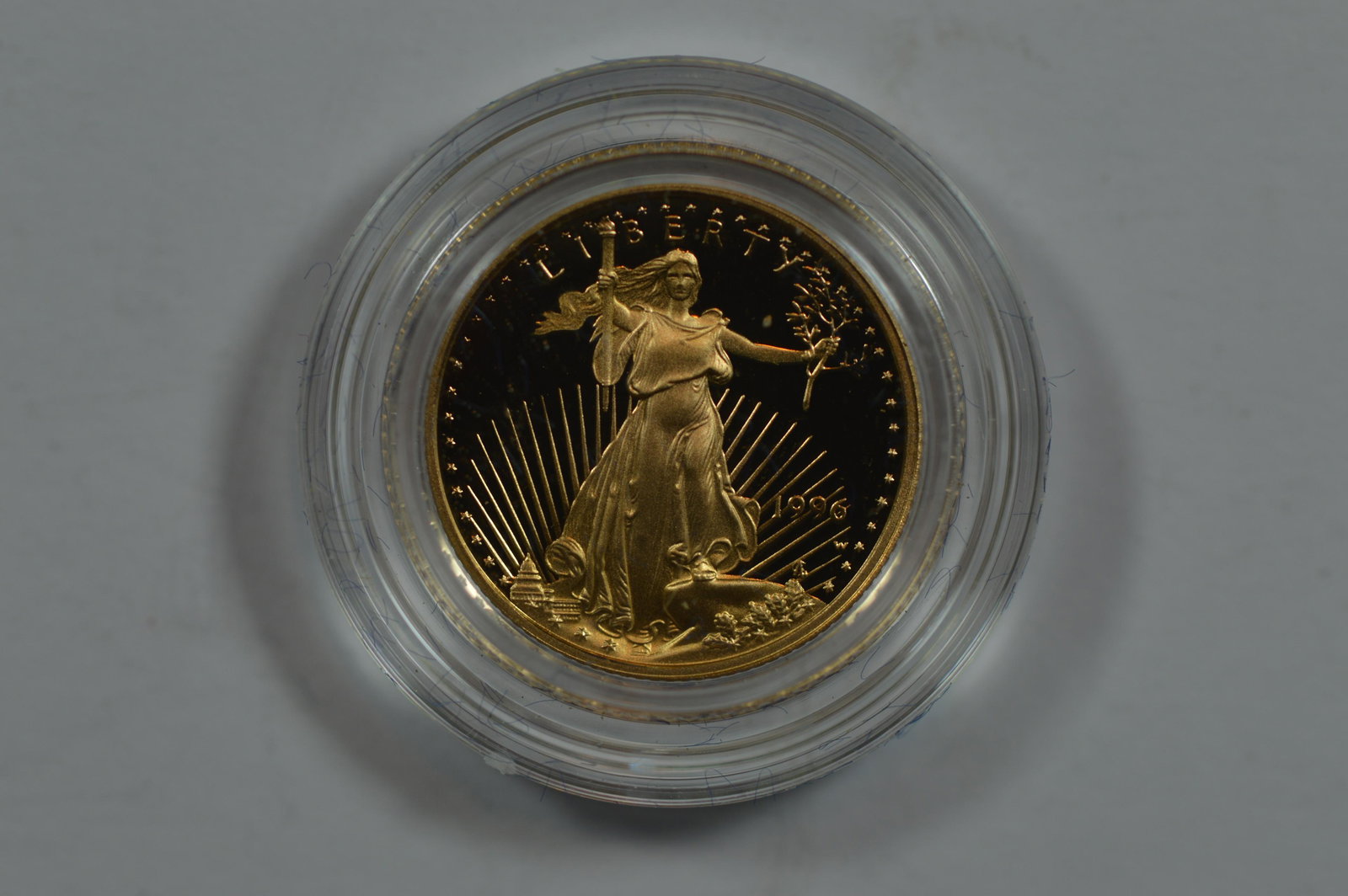 U.S. Modern Eagle. $5.00 Gold 1996 1/10 oz Eagle. Gem Br Proof (1 of 2)