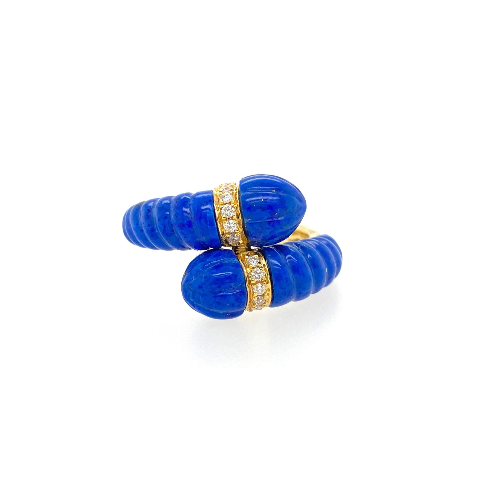 18k Lapis Lazuli and Diamond Ring (1 of 3)