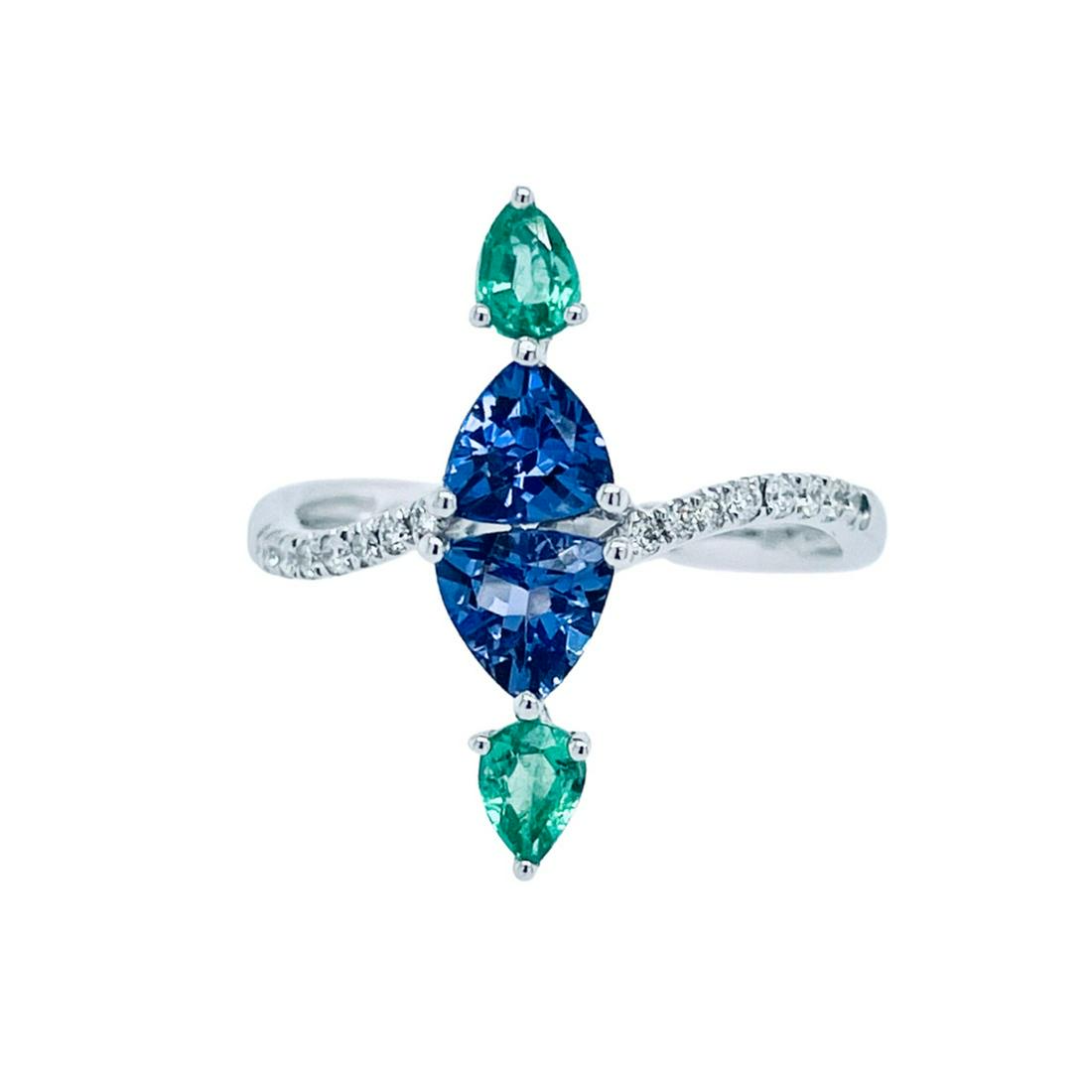 Tanzanite And Emerald Ring (1 of 5)