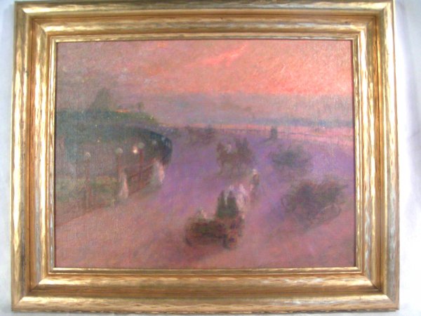 horton painting oil on cannvas relined with very l