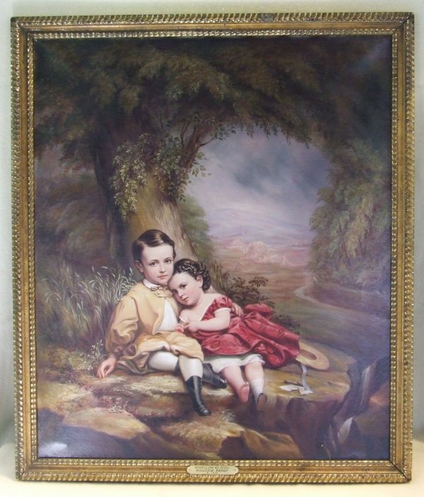 William Sharp signed oil pianting on canvas titled