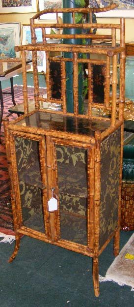 19th century "Japanisme"bamboo cabinet 55 inches t - 2