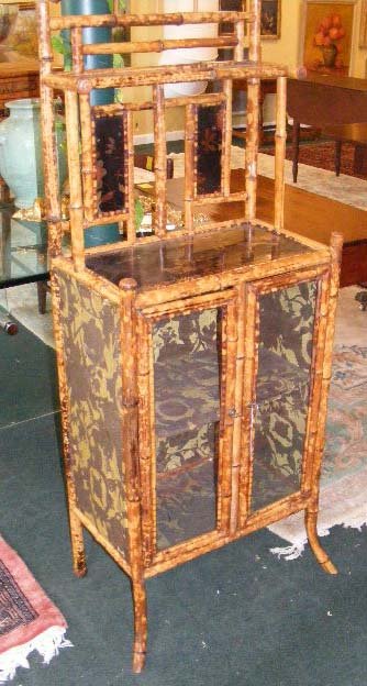 19th century "Japanisme"bamboo cabinet 55 inches t - 3