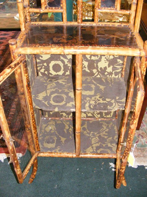 19th century "Japanisme"bamboo cabinet 55 inches t - 4