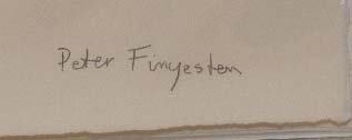 Peter Finystem Pencil signed print 7 x 10 image si - 2