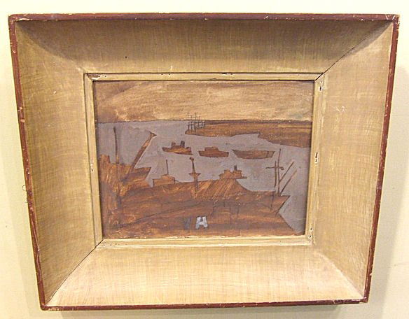 Joseph Solman Gouache on board, Signed JS, approx.: Joseph Solman Gouache on board, Signed JS, approx. 10" x 13"