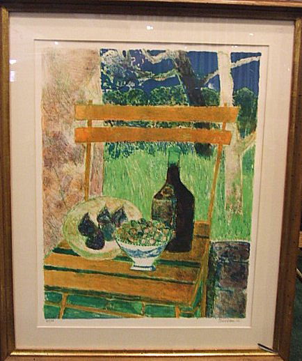 Guy Bardone lithograph, still life dated 1967, 19": Guy Bardone lithograph, still life dated 1967, 19" X 26" sight.