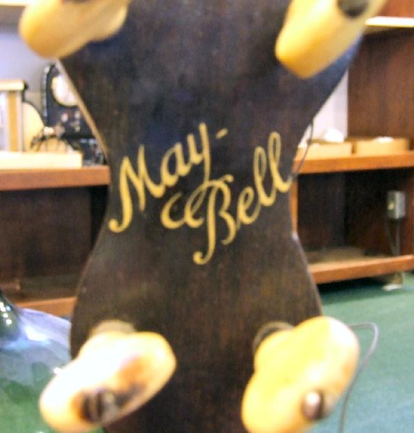 May-bell banjo, no cracks or breaks, 33" long with: May-bell banjo, no cracks or breaks, 33" long with diameter of 13 3/8"