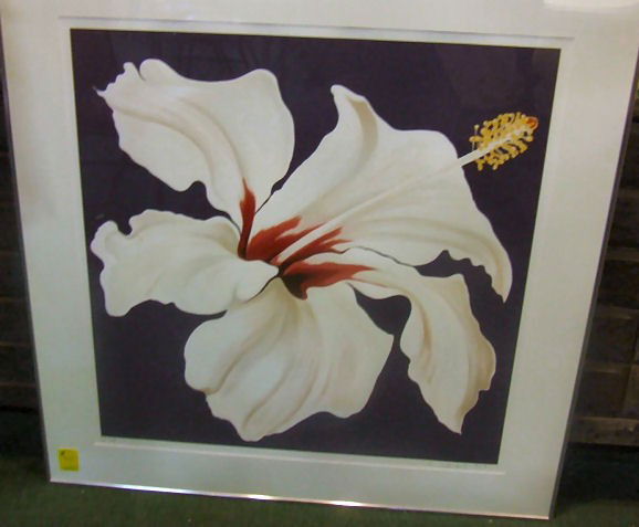 Large Lowell Nesbitt signed print, 2/25, 31" X 31": Large Lowell Nesbitt signed print, 2/25, 31" X 31" image, artist proof