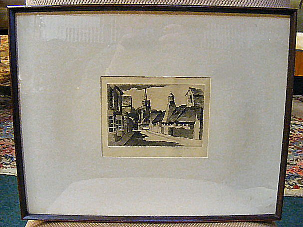 John Taylor Arm etching, 5" X 6.5": John Taylor Arm etching, 5" X 6.5"