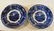 64: 3 Nonpareil pattern flow blue plates, no chips or c - 3