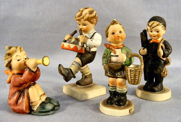 Lot of 4 Hummel figurines, 51 3/0, 240, 391 and12: Lot of 4 Hummel figurines, 51 3/0, 240, 391 and12 2/0