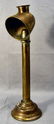 198L: Antique brass candle lamp