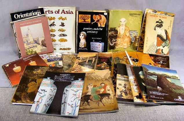 Lot of Sotheby's & Christie's asian art & antiques: Lot of Sotheby's & Christie's asian art & antiques auction catalogs and some misc. books & catalogs