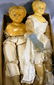 197A: Two paper mache shoulder head dolls, one detached