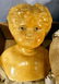 197A: Two paper mache shoulder head dolls, one detached - 2