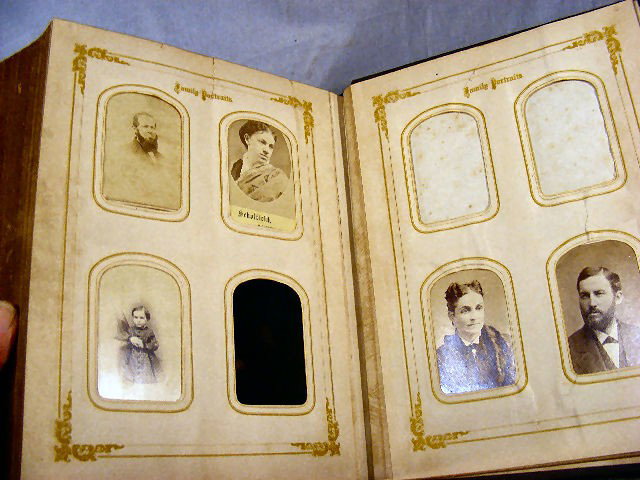 Catholic Family Holy Bible, 1872, cover torn at sp: Catholic Family Holy Bible, 1872, cover torn at spine, one brass clasp is off, foxing