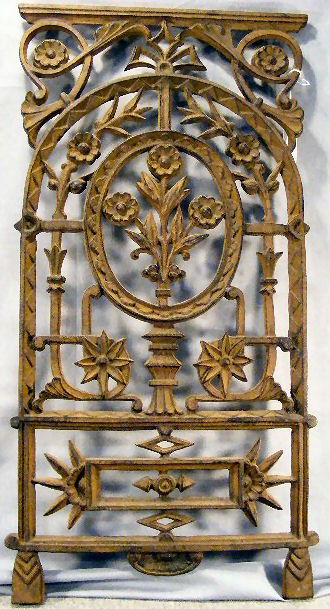 Cast iron window grate, 32" X 16": Cast iron window grate, 32" X 16"