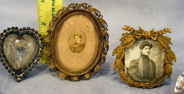 Misc. lot including 3 small Victorian frames, two - 2