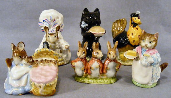 Lot of 6 Beswick Beatrix Potter figurines: Lot of 6 Beswick Beatrix Potter figurines