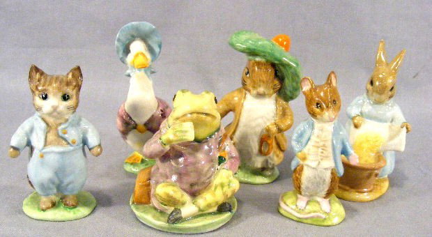 Lot of 6 Beswick Beatrix Potter figurines: Lot of 6 Beswick Beatrix Potter figurines