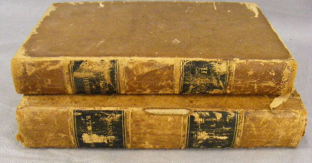 Books: The Life of George Washington, volume 1 &: Books: The Life of George Washington, volume 1 & 2 by John Marshall 1835 & 1838. Appears complete except for engraving of George Washington missing from front of volume one. Foxing, toning & worn cove