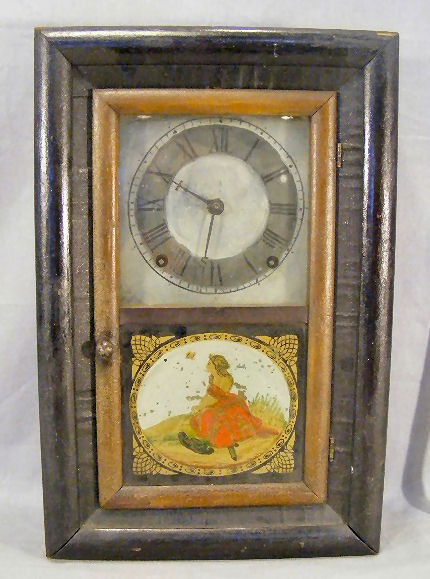 Antique Seth Thomas ogee clock, sold as is, 16.5": Antique Seth Thomas ogee clock, sold as is, 16.5" high