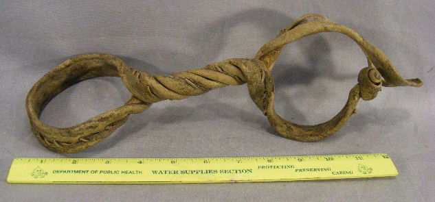 Native American hide horse hobble 12" long, very: Native American hide horse hobble 12" long, very good condition, dry