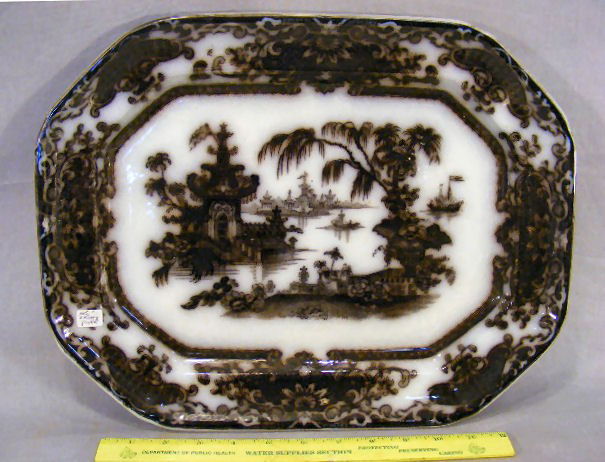 Corean mulberry platter, very good condition, some: Corean mulberry platter, very good condition, some utensil marks, 15.5" X 12"