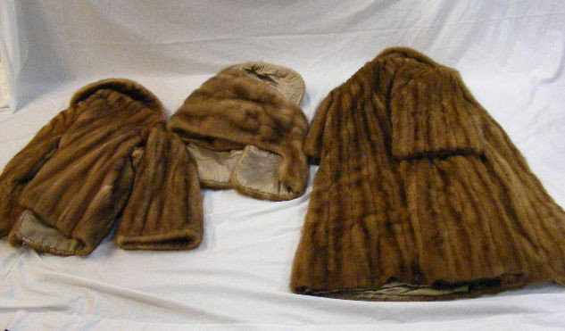 Estate fur coat, stole and jacket: Estate fur coat, stole and jacket
