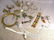 145M: Costume jewelry. Agate bracelet, silver rings & p