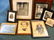 219H: Framed pastel harbor scene & prints. Kellogg, Cur