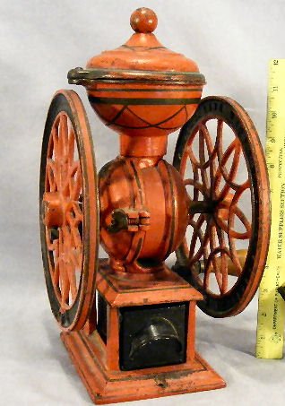 Lane Brothers coffee mill Poughkeepsie, original : Lane Brothers coffee mill Poughkeepsie, original paint & drawer 14" high
