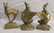 39P: Pair of Littco Products brass finished cast iron d