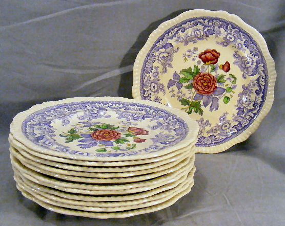 Copeland Spode Mayflower 12 - 10.75" dinner plates: Copeland Spode Mayflower 12 - 10.75" dinner plates all in excellent condition, minor if any utensil marks