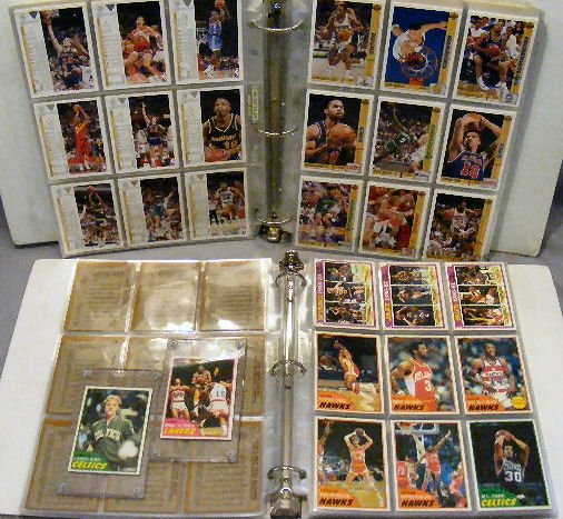 2 albums. 1981 Topps Basketball cards including La: 2 albums. 1981 Topps Basketball cards including Larry Bird & Magic Johnson. 1991 Upper Deck Basketball cards.