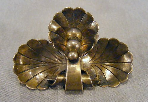 Georg Jensen Inc. USA hand wrought sterling pin #: Georg Jensen Inc. USA hand wrought sterling pin #133.