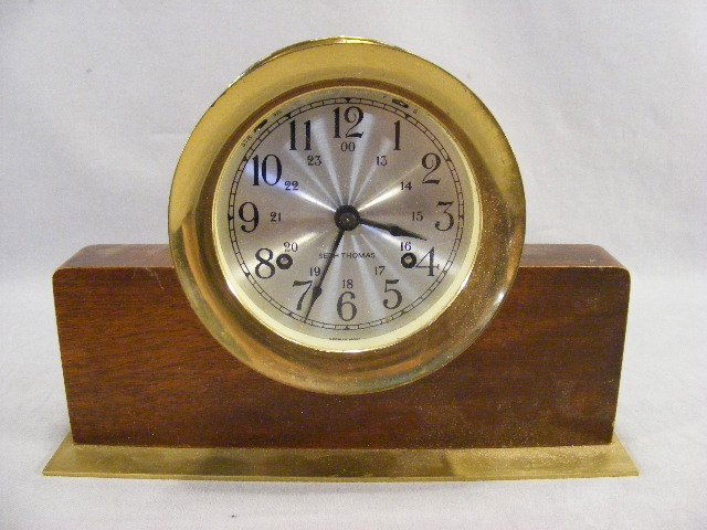 Seth Thomas Corsair-W desk clock, German movement: Seth Thomas Corsair-W desk clock, German movement