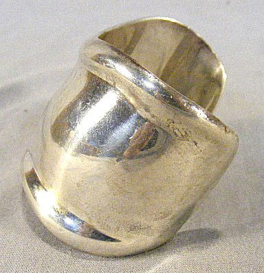 Tiffany & Co. sterling silver cuff bracelet by Els: Tiffany & Co. sterling silver cuff bracelet by Elsa Perreti, 2.64 troy ounces