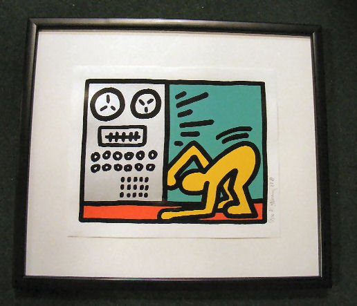 Keith Haring silkscreen "Pop Shop III - Computer": Keith Haring silkscreen "Pop Shop III - Computer" 1989, 13.5 image