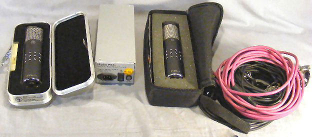 Groove Tubes Model 3A and Model 2 microphones, PS2: Groove Tubes Model 3A and Model 2 microphones, PS2 power supply, case & wires