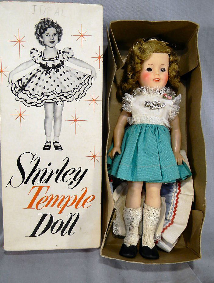 Ideal Shirley Temple doll, excellent condition, s: Ideal Shirley Temple doll, excellent condition, sleep eyes, 12", with box